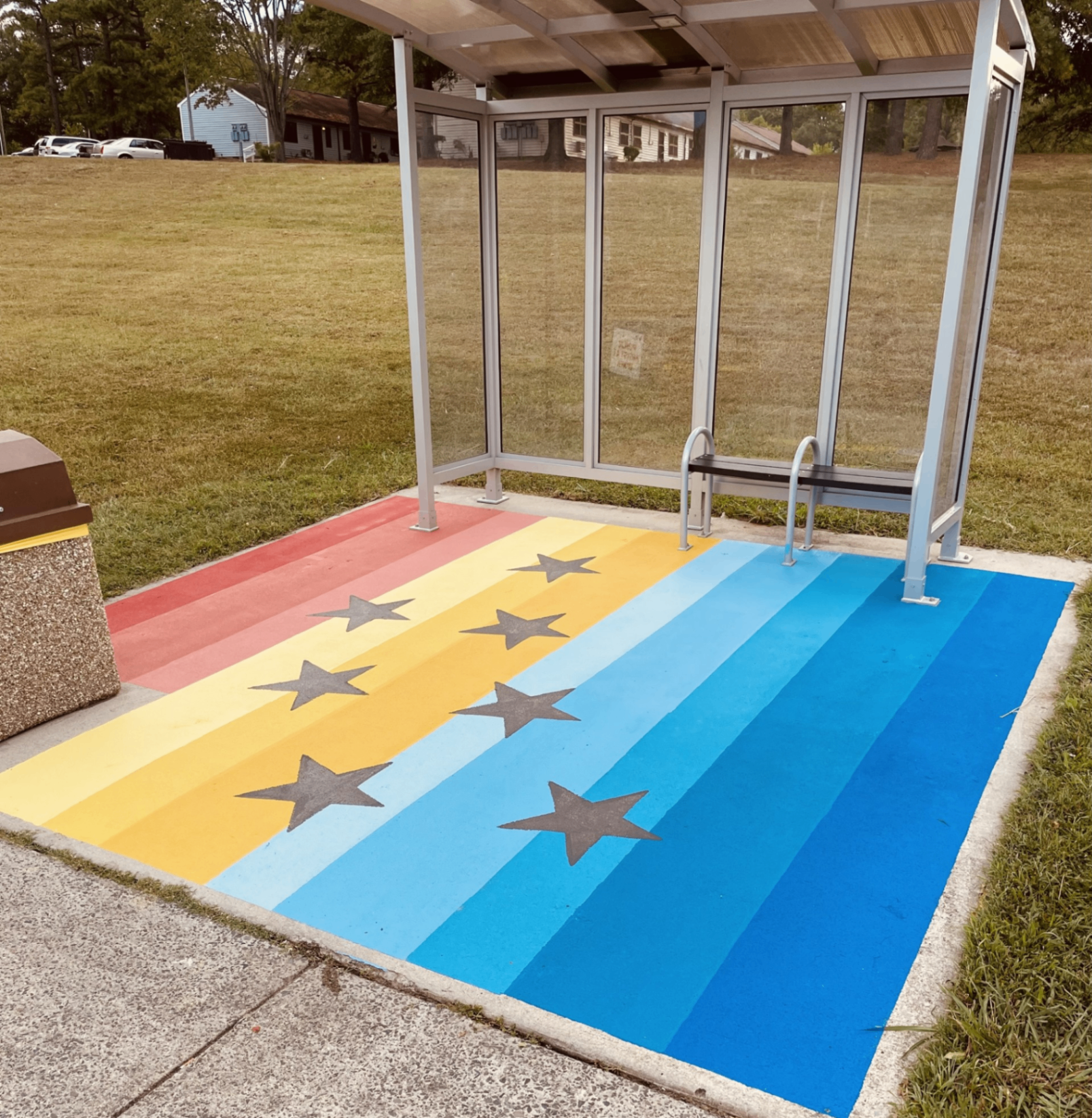 DURHAM FLAG GRADIENT by Jai Martin, DURHAM, NORTH CAROLINA